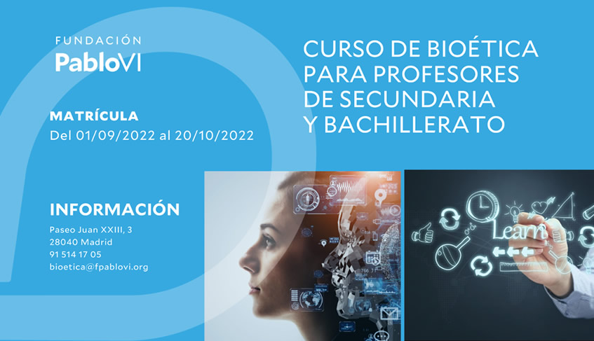 Curso de Bioética para profesores de ESO y Bachillerato