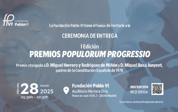 Acto solemne de entrega de los premios Populorum Progressio
