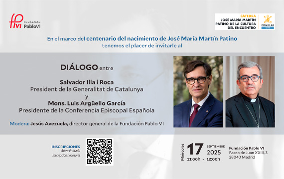 Diálogo entre Mons. Luis Argüello y Salvador Illa