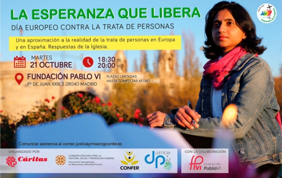 “La esperanza que libera”, jornada de sensibilización sobre la trata de personas en Europa