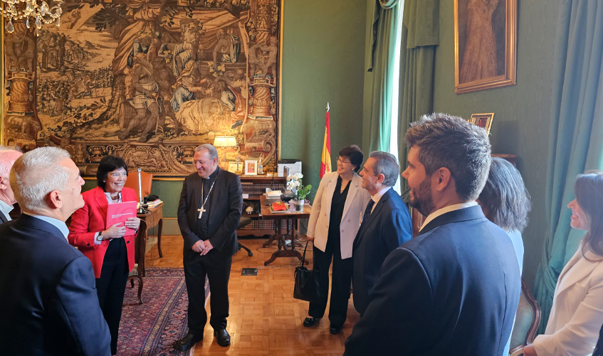 Recepción a la Fundación Pablo VI en embajada de España en la Santa Sede