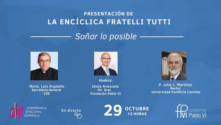 Acto de presentación de la Encíclica Fratelli Tutti