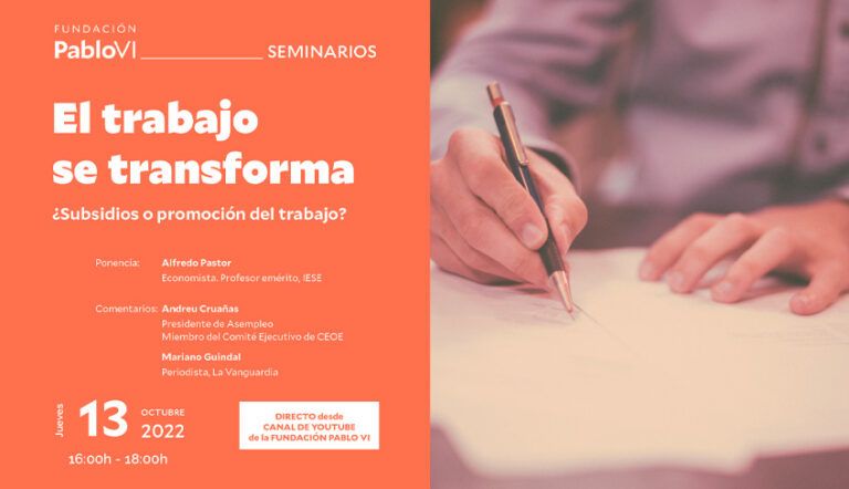 Lee más sobre el artículo ¿Subsidios o promoción del trabajo?, próxima sesión del Seminario “El trabajo se transforma”