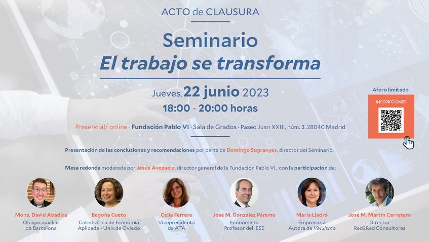 En este momento estás viendo Acto de clausura y presentación de conclusiones del Seminario “El trabajo se transforma”