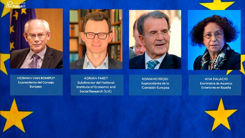 Lee más sobre el artículo Van Rompuy, Romano Prodi, Ana Palacio o Íñigo Méndez de Vigo en una jornada sobre valores europeos en la Fundación Pablo VI