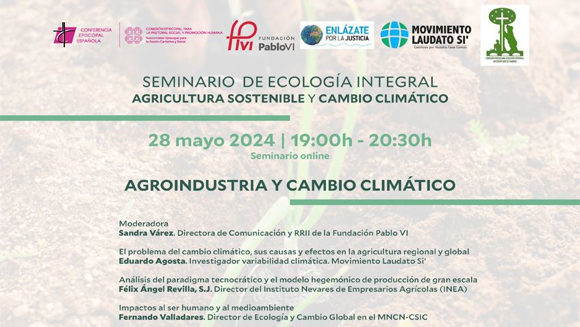 Lee más sobre el artículo Entidades de Iglesia reflexionarán sobre la sostenibilidad del modelo de agricultura y sus efectos en la salud ambiental y humana