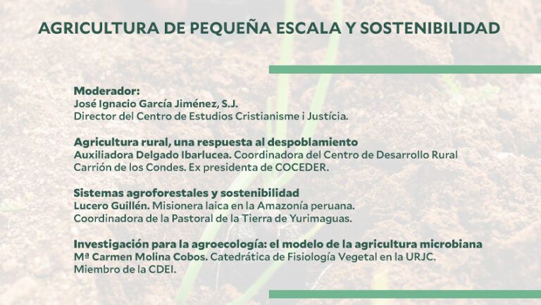 Lee más sobre el artículo Última sesión del Seminario de Ecología Integral dedicado a la agricultura sostenible y el cambio climático
