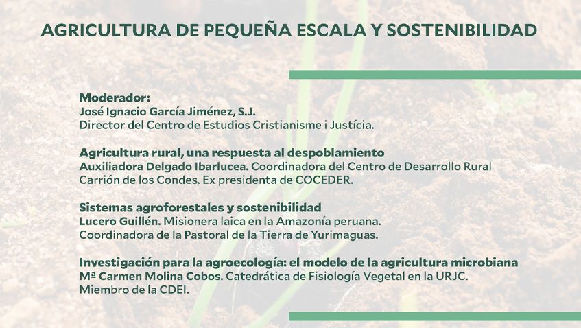En este momento estás viendo Última sesión del Seminario de Ecología Integral dedicado a la agricultura sostenible y el cambio climático