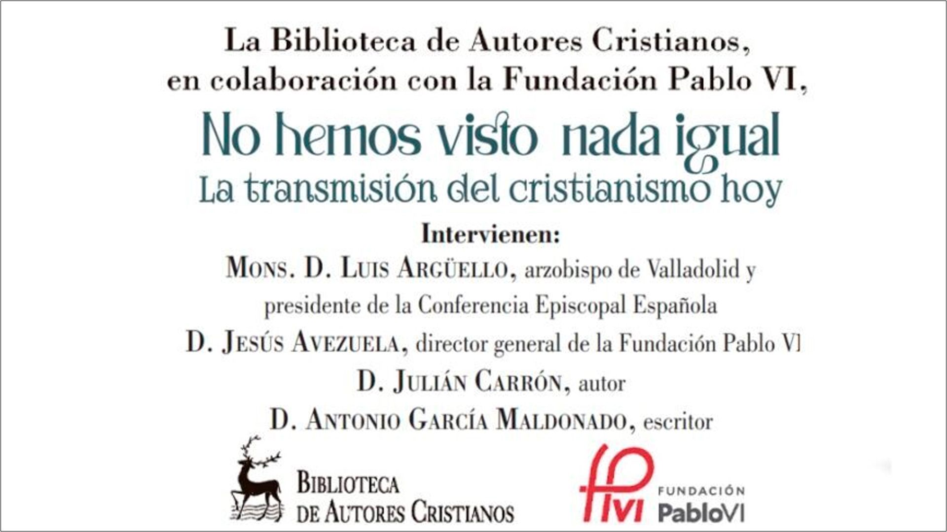 En este momento estás viendo La transmisión del cristianismo hoy