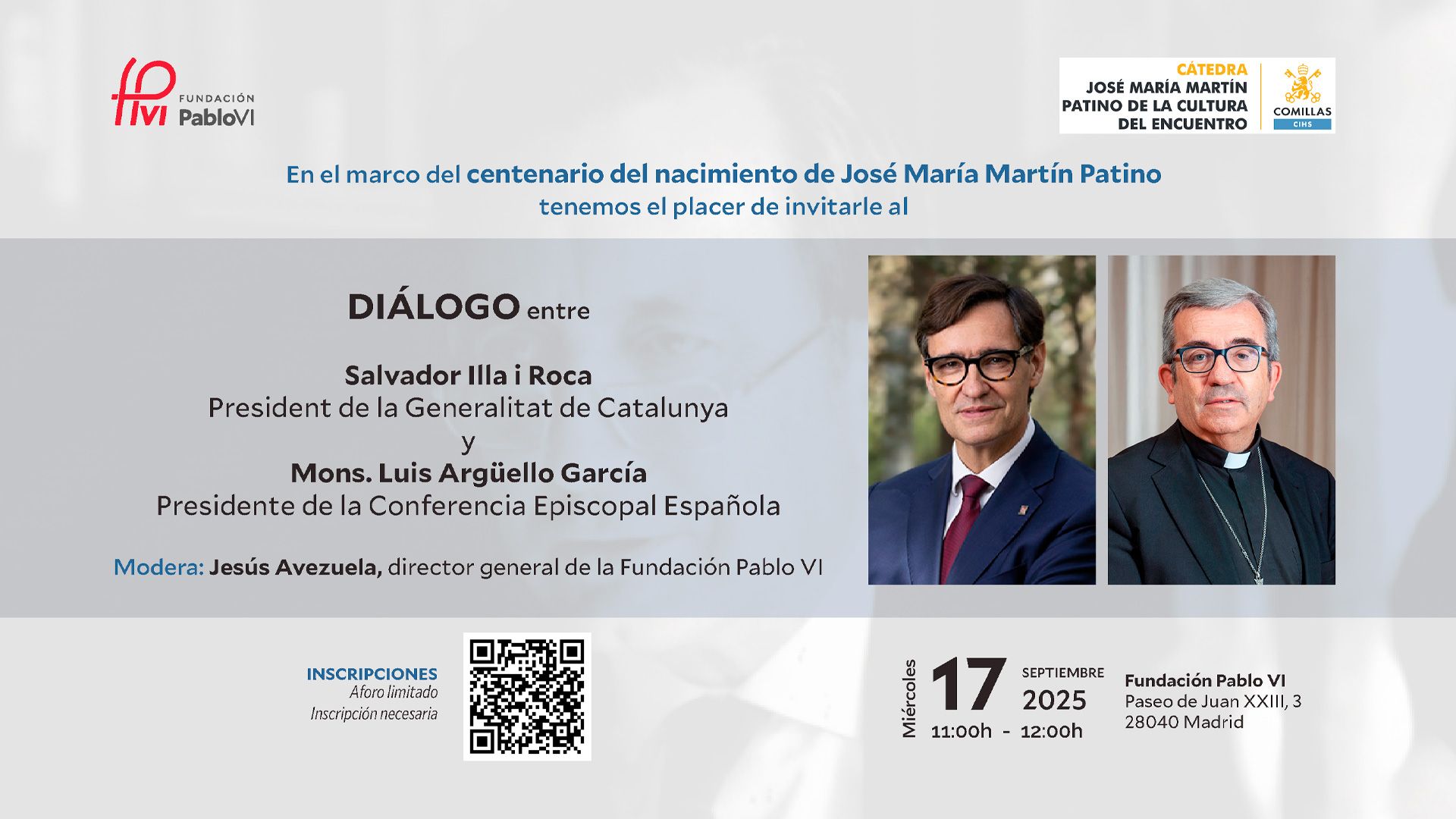 Lee más sobre el artículo Diálogo entre Mons. Luis Argüello y Salvador Illa