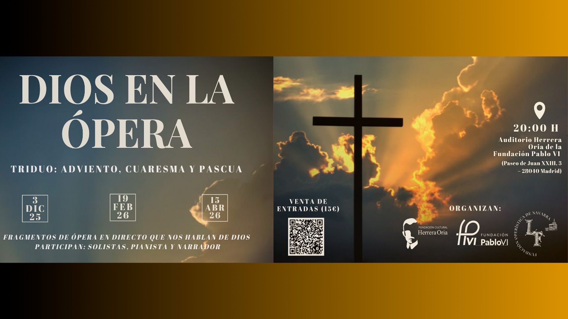 Lee más sobre el artículo Dios en la Ópera: un concierto que ayuda a prepararse para la Navidad a través de la belleza de la música